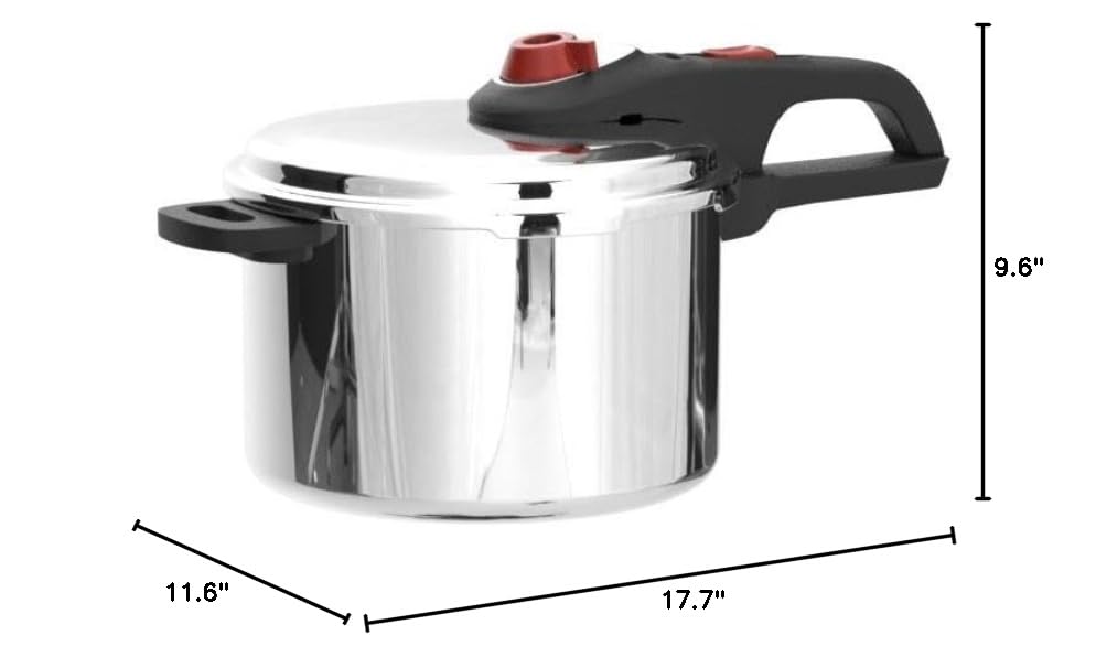 6-Quart Aluminum Pressure Cooker T9543