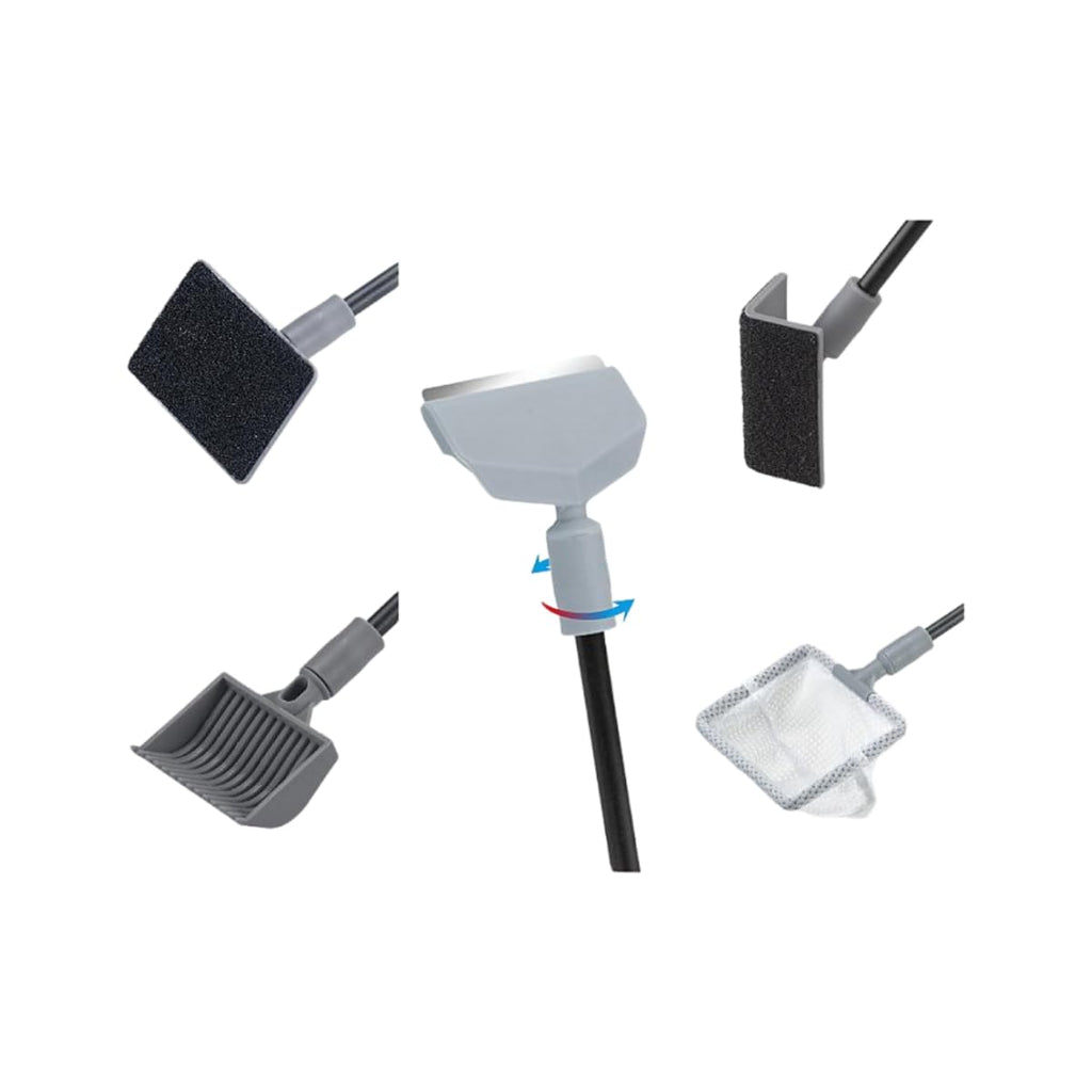 5 in 1 Cleaning Tools Set with Algae Scraper Brush and Fish Net 50cm F422