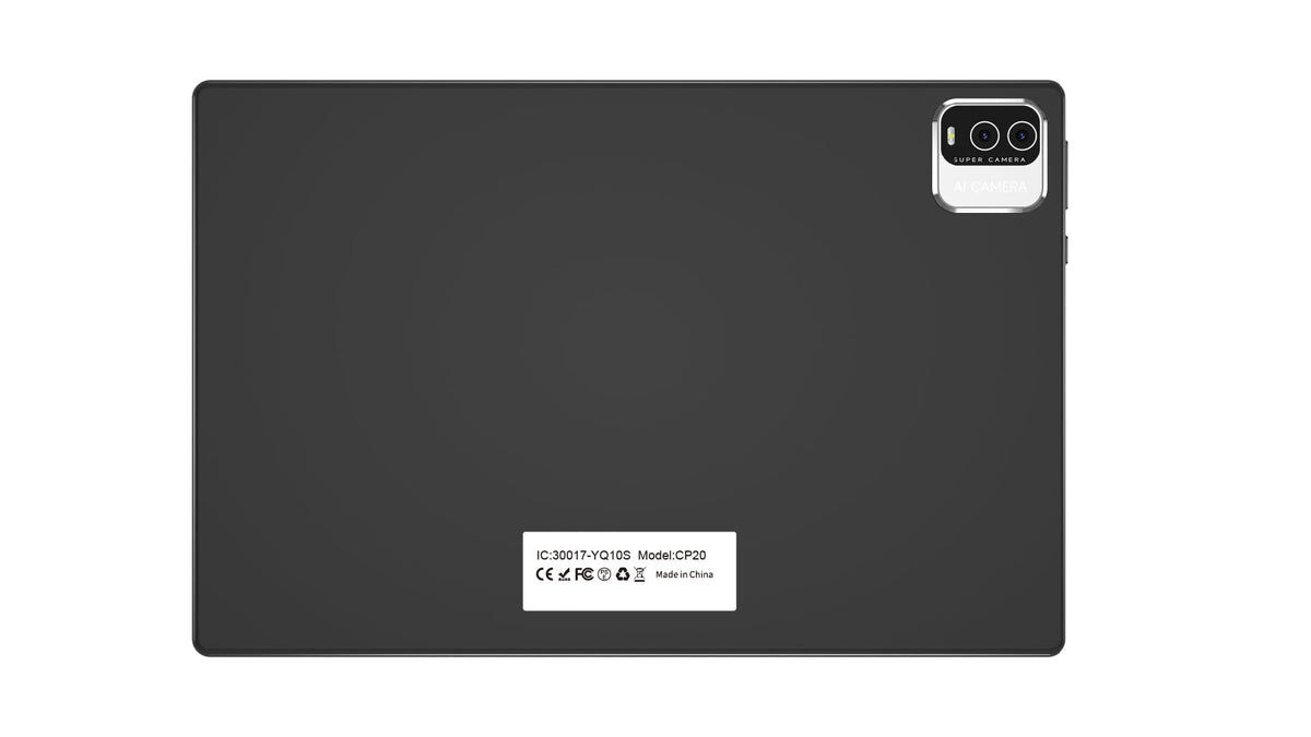 Android 15 Tablet 10 Inch 18GB RAM 128GB ROM Black E74818