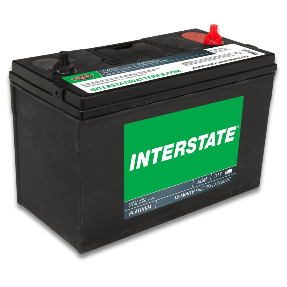 12V 100Ah Group 31 AGM Marine/RV Battery D465258