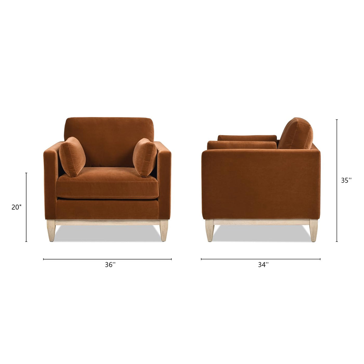 Modern Upholstered Living Room Chair M1883