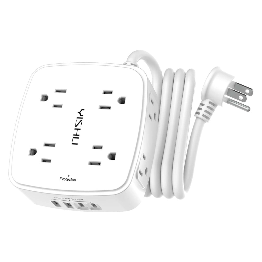 6Ft Surge Protector Power Strip with 8 Outlets & 4 USB Ports J471506