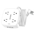 6Ft Surge Protector Power Strip with 8 Outlets & 4 USB Ports J471506