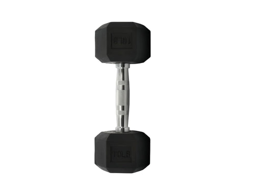 10LB Rubber Hex Dumbbells Set of 2 X901