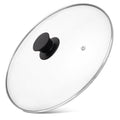 12 Inch Tempered Glass Pan Lid with Silicone Handle K30369