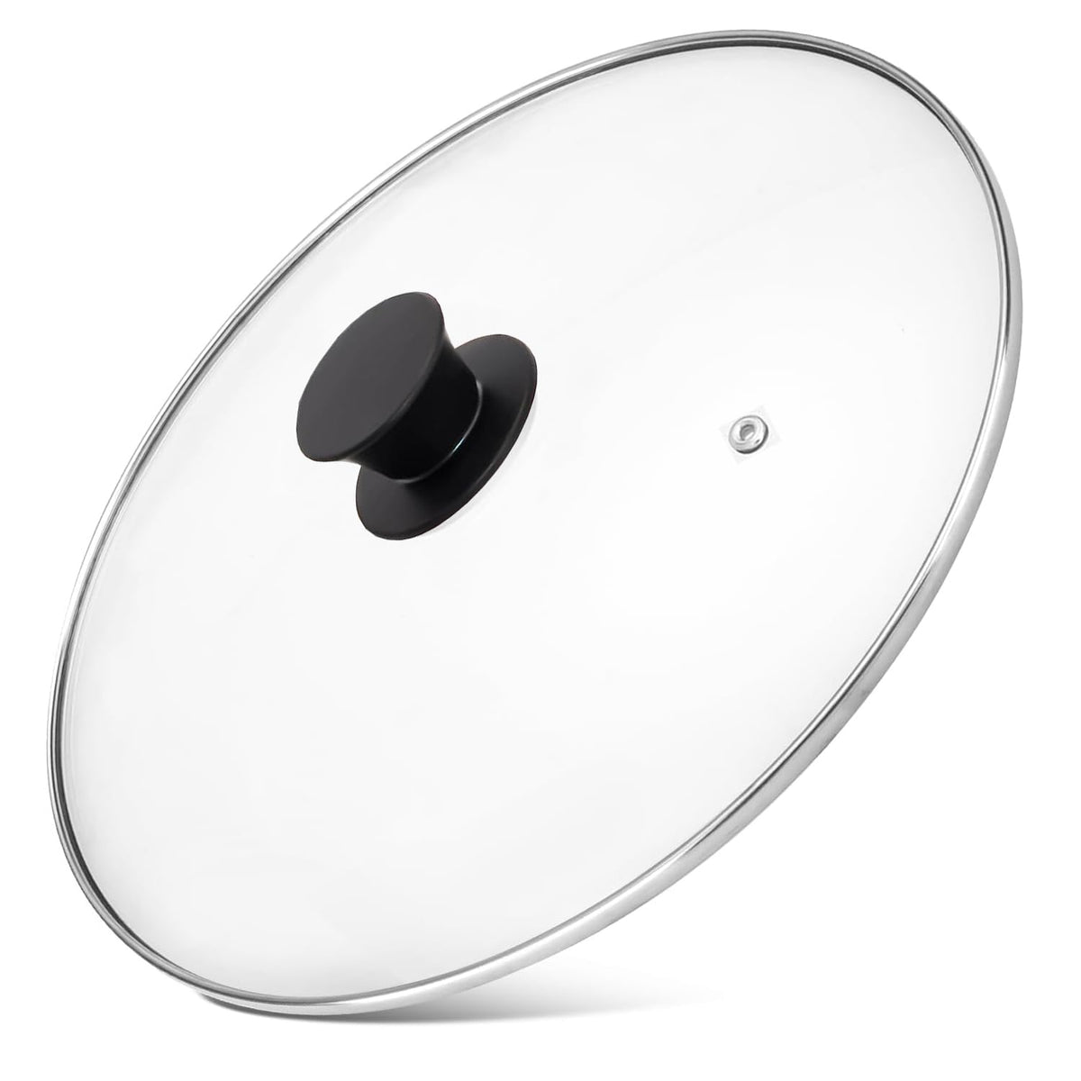 12 Inch Tempered Glass Pan Lid with Silicone Handle K30369