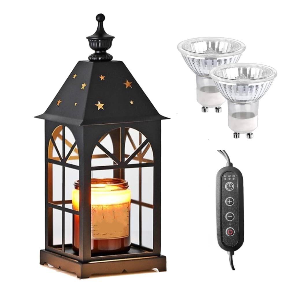 Candle Warmer Lamp with Timer and 2 Bulbs S28410