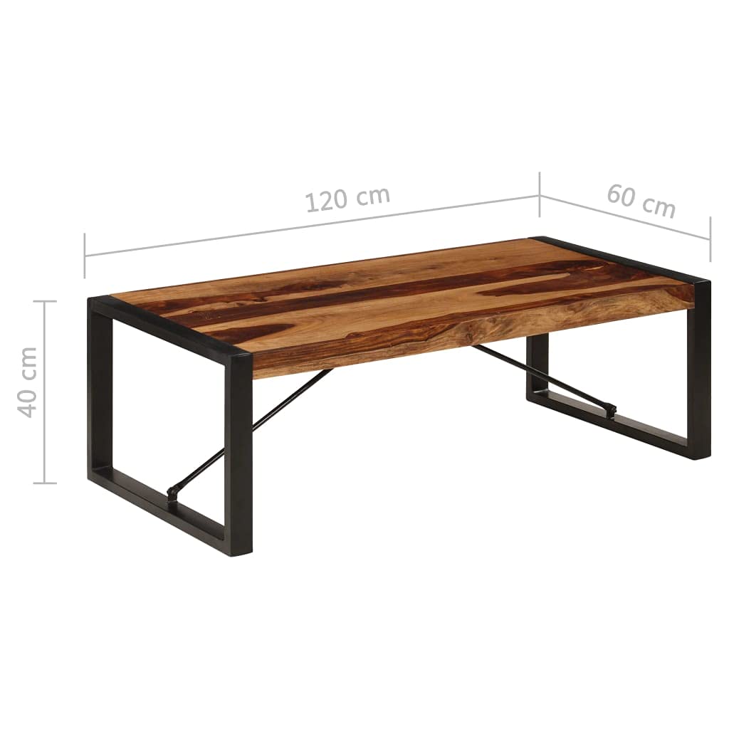 47.2"x23.6"x15.7" Solid Sheesham Wood Coffee Table H903644