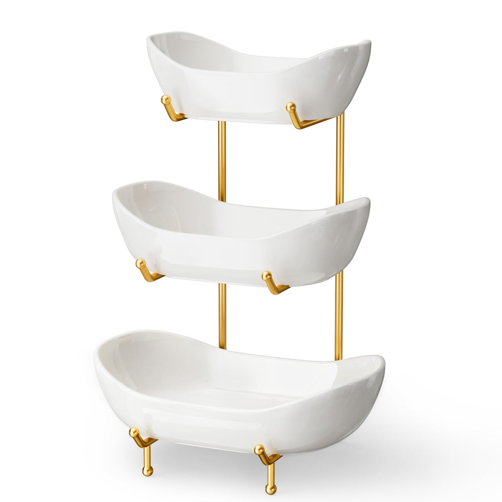 Ceramic 3 Tier Fruit Bowl F81245