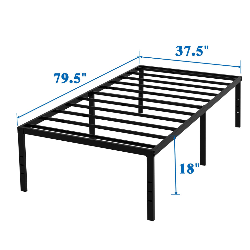Twin XL 18 Inch Metal Platform Bed Frame M58363