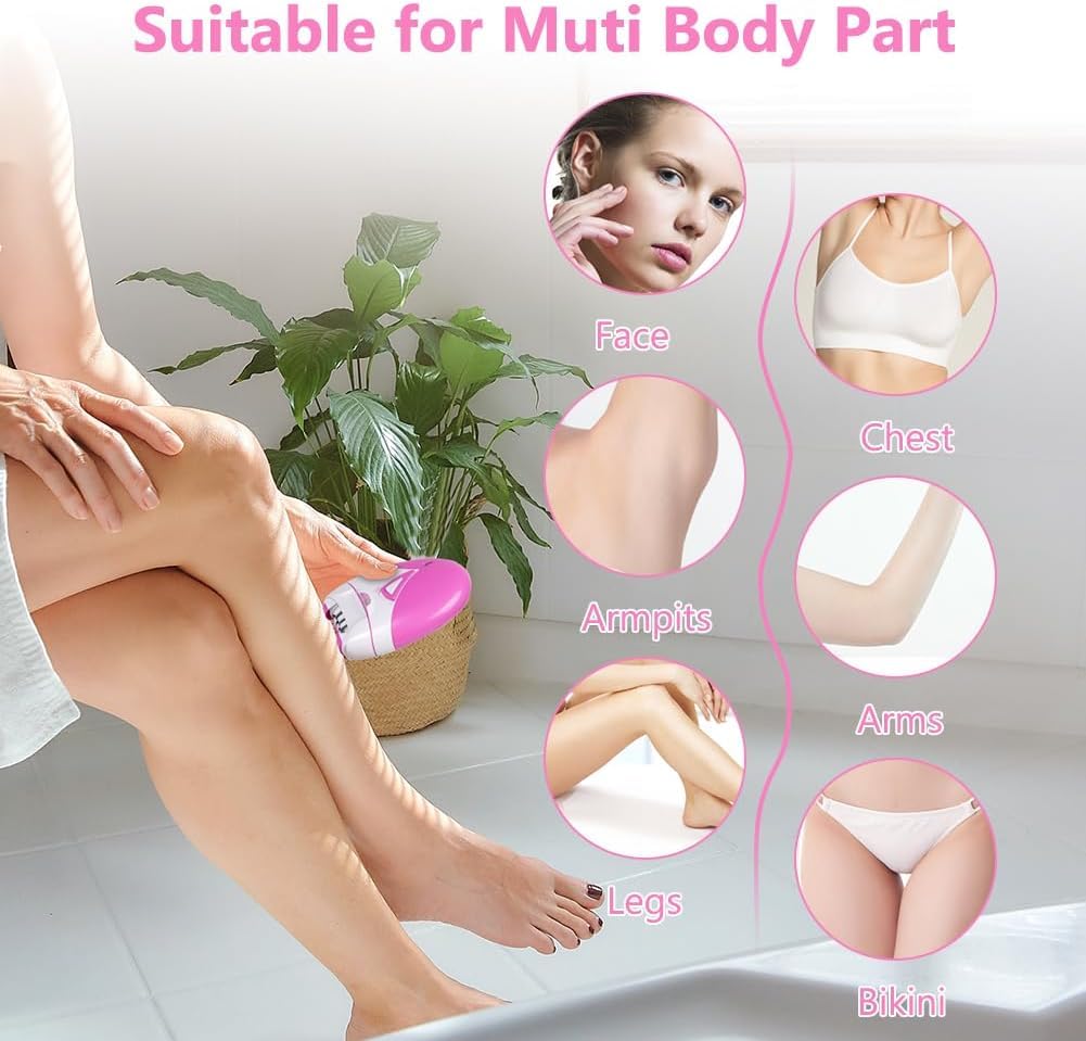 2 Speed LED Light Epilator Facial Hair Remover Y774