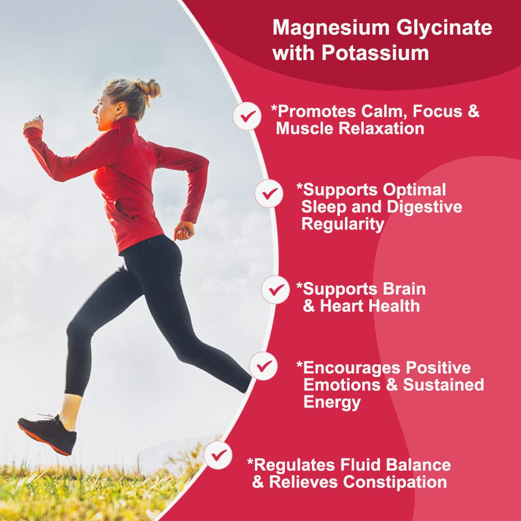 Magnesium Glycinate Gummies 400 mg with Vitamin D, B6 - 60 Gummies L536