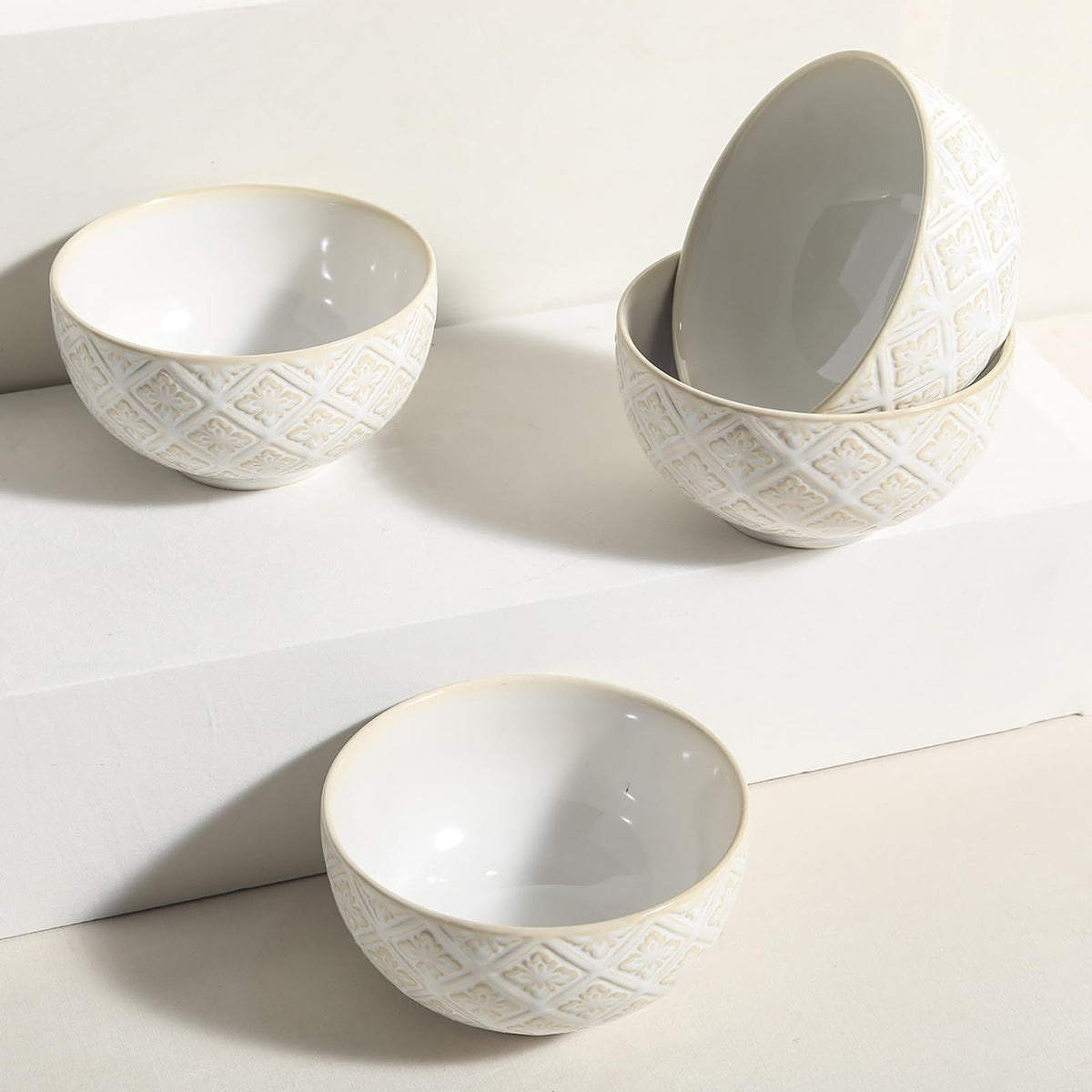 26 Oz Ceramic Soup Bowls Set of 4, 6 inch Q940