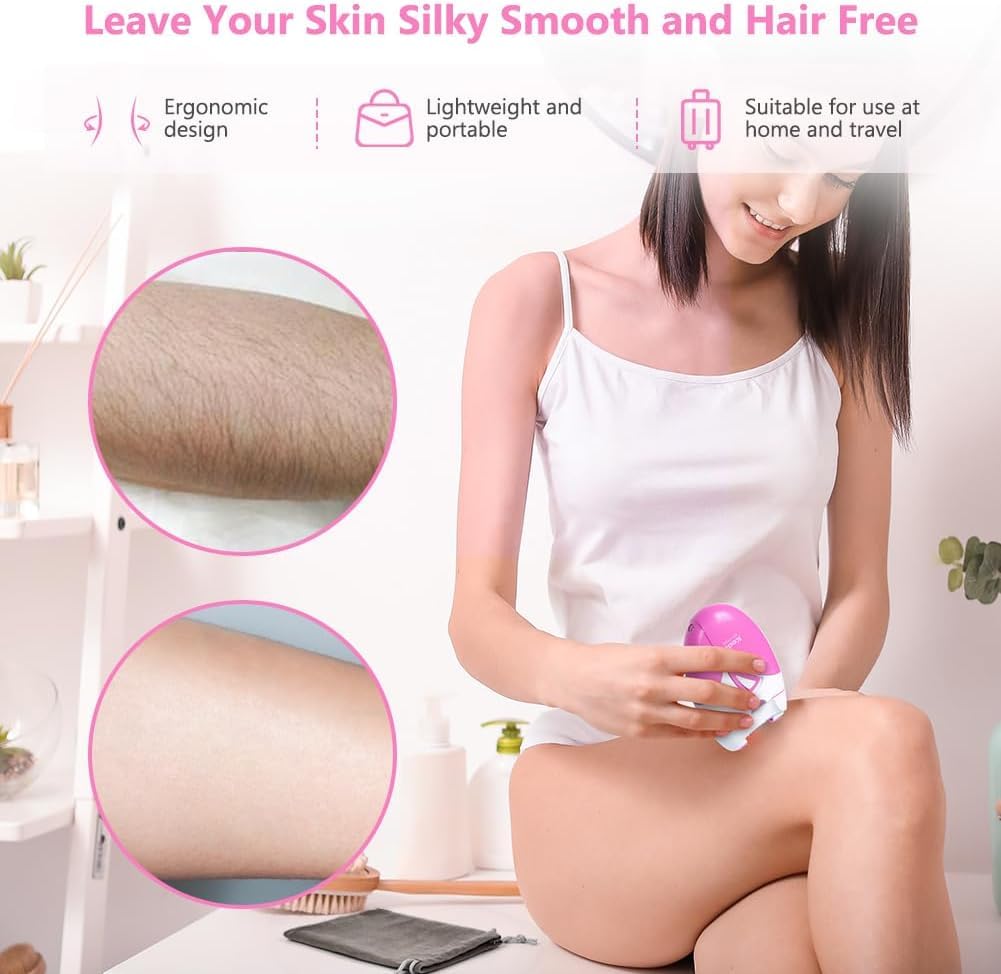 2 Speed LED Light Epilator Facial Hair Remover Y774