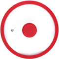 Vented Tempered Glass Cookware Lid Red 1 Pack D3838
