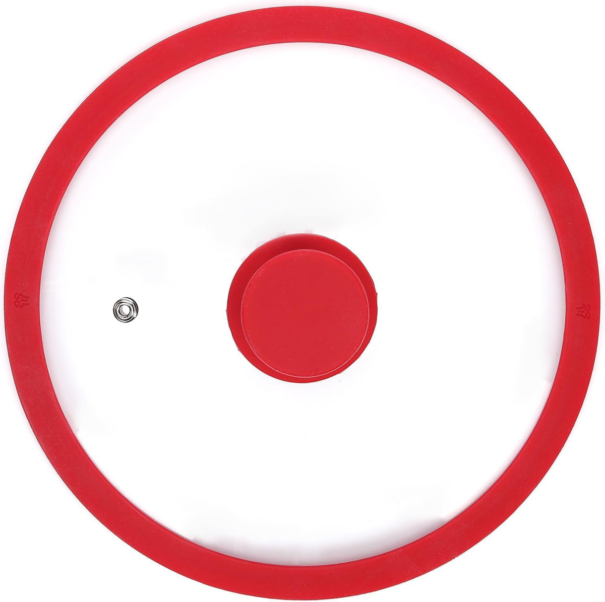Vented Tempered Glass Cookware Lid Red 1 Pack D3838