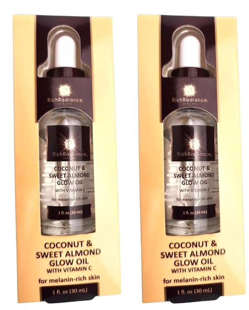 Face Glow Oil with Coconut, Sweet Almond & Vitamin C Set of 2 O585