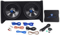 Dual 12" Car Subwoofer Enclosure with Mono Amplifier N3784