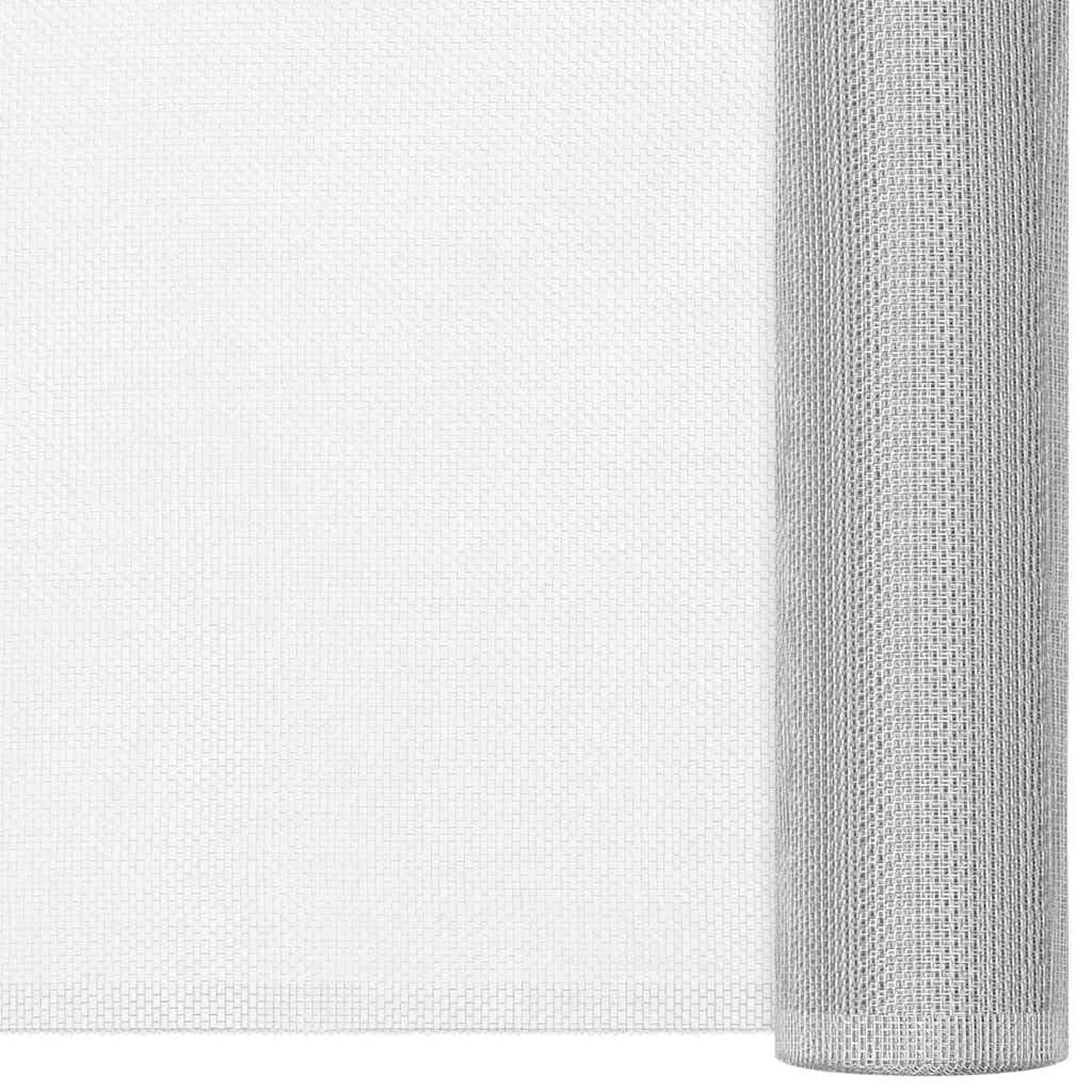 Aluminium Mesh Screen Roll 44.1x196.9 Inch Silver Q155636