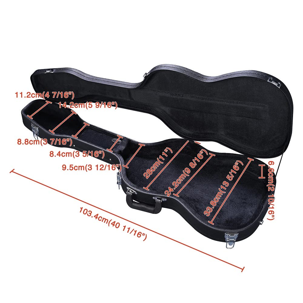 40" Hard Shell Electric Guitar Case with Plush Interior O190014