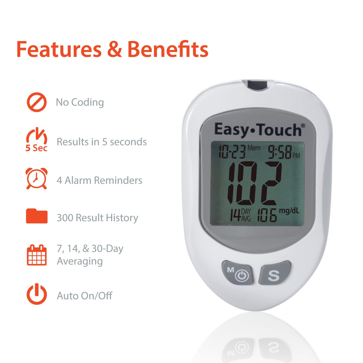 Glucose Meter Kit with 100 Test Strips H421166