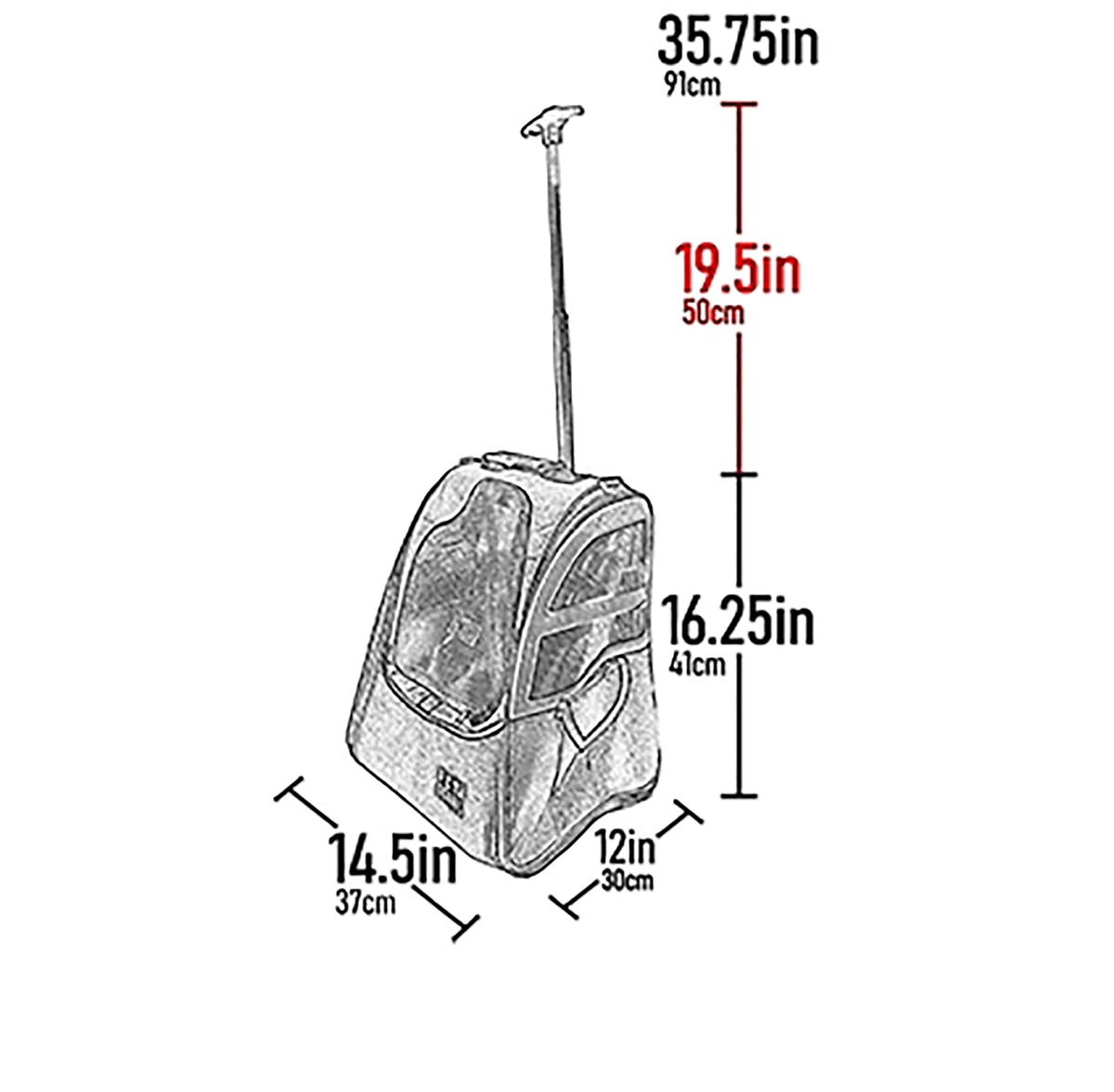 Large Pink Pet Backpack T57447