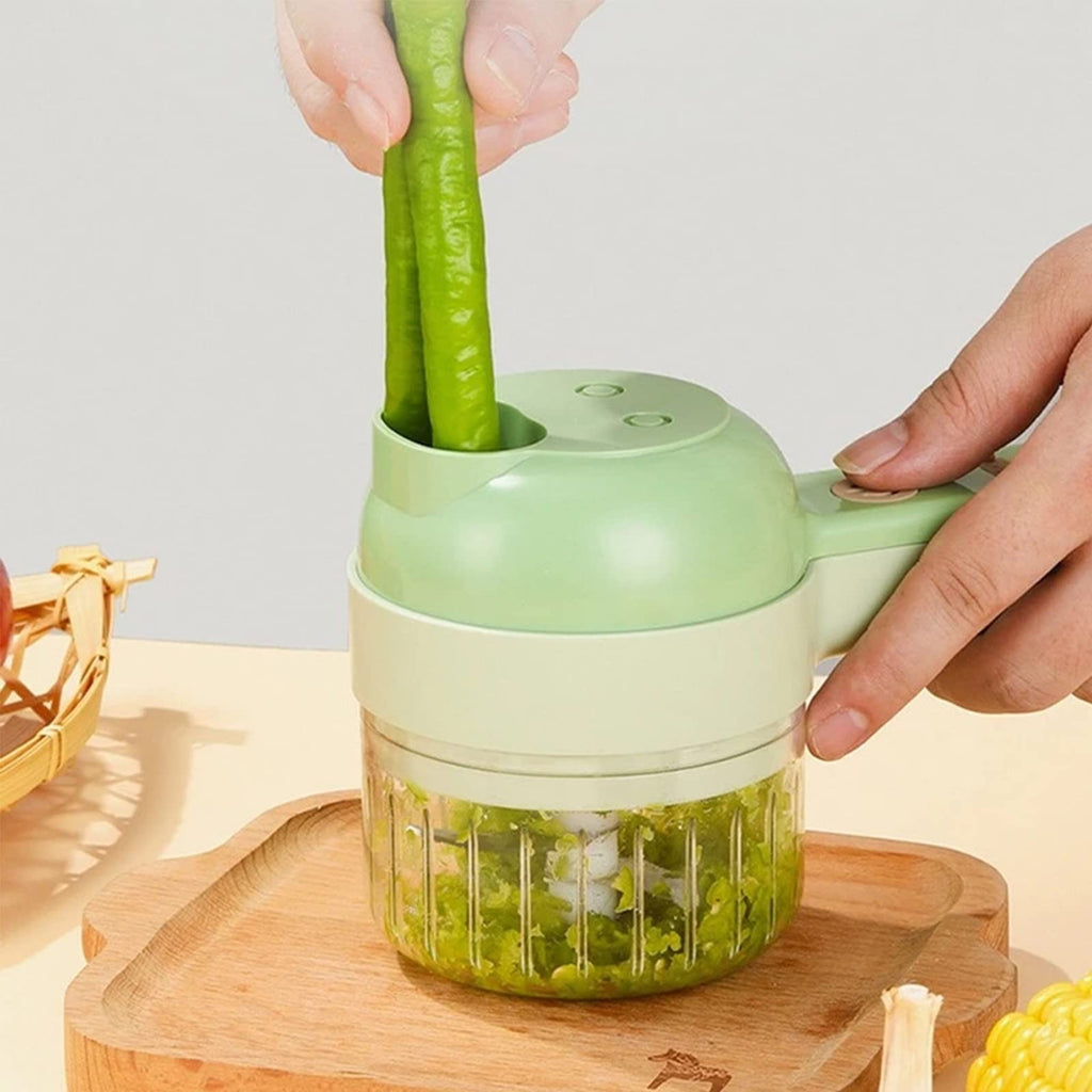 4 in 1 Handheld Electric Vegetable Cutter Set W21370