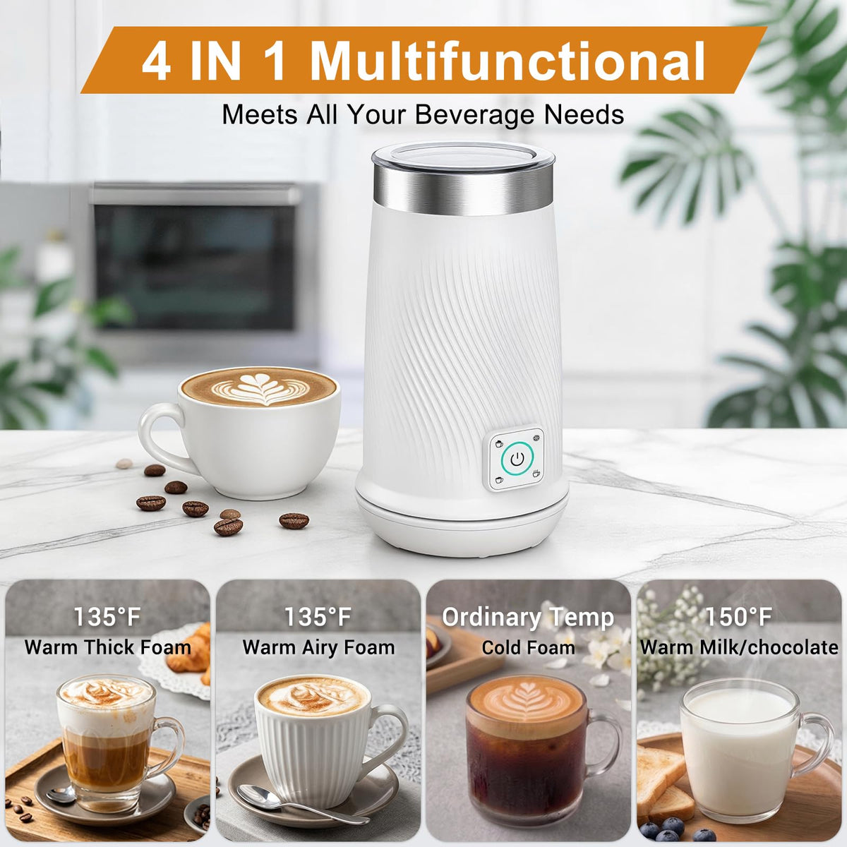 4-in-1 Electric Milk Frother P528