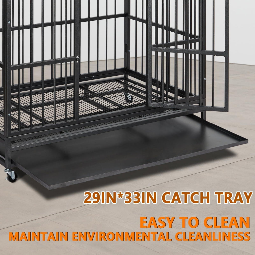 48 in Heavy Duty Dog Crate with Wheel J407864