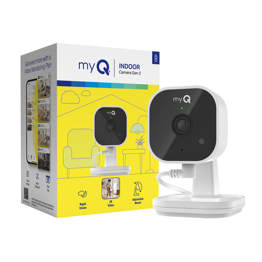 2K Smart Wi-Fi Indoor Security Camera with Night Vision F48136