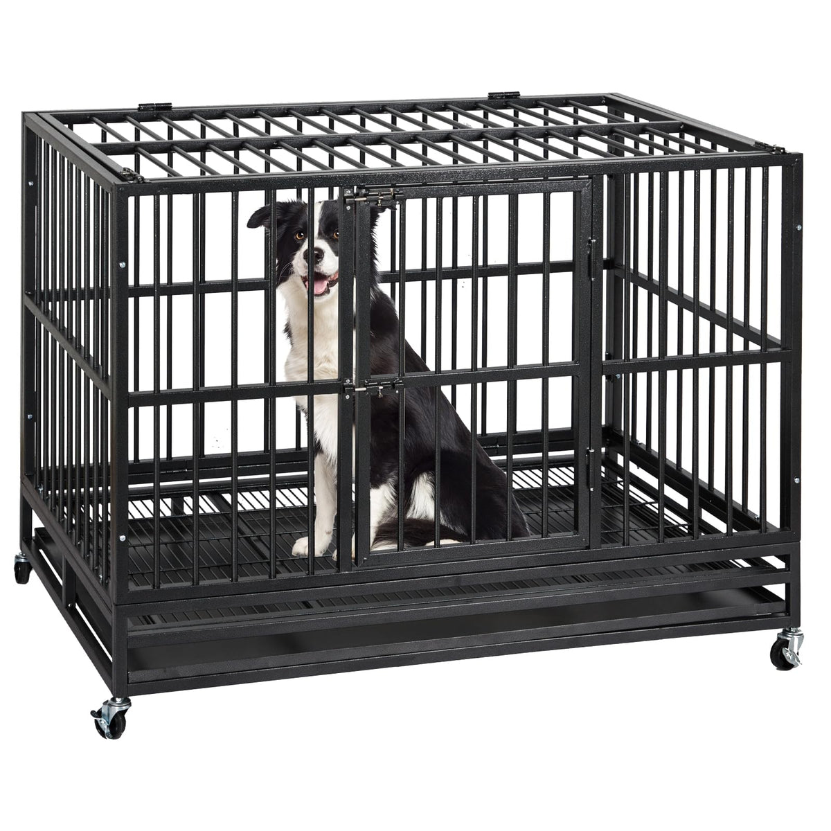 48 in Heavy Duty Dog Crate with Wheel J407864