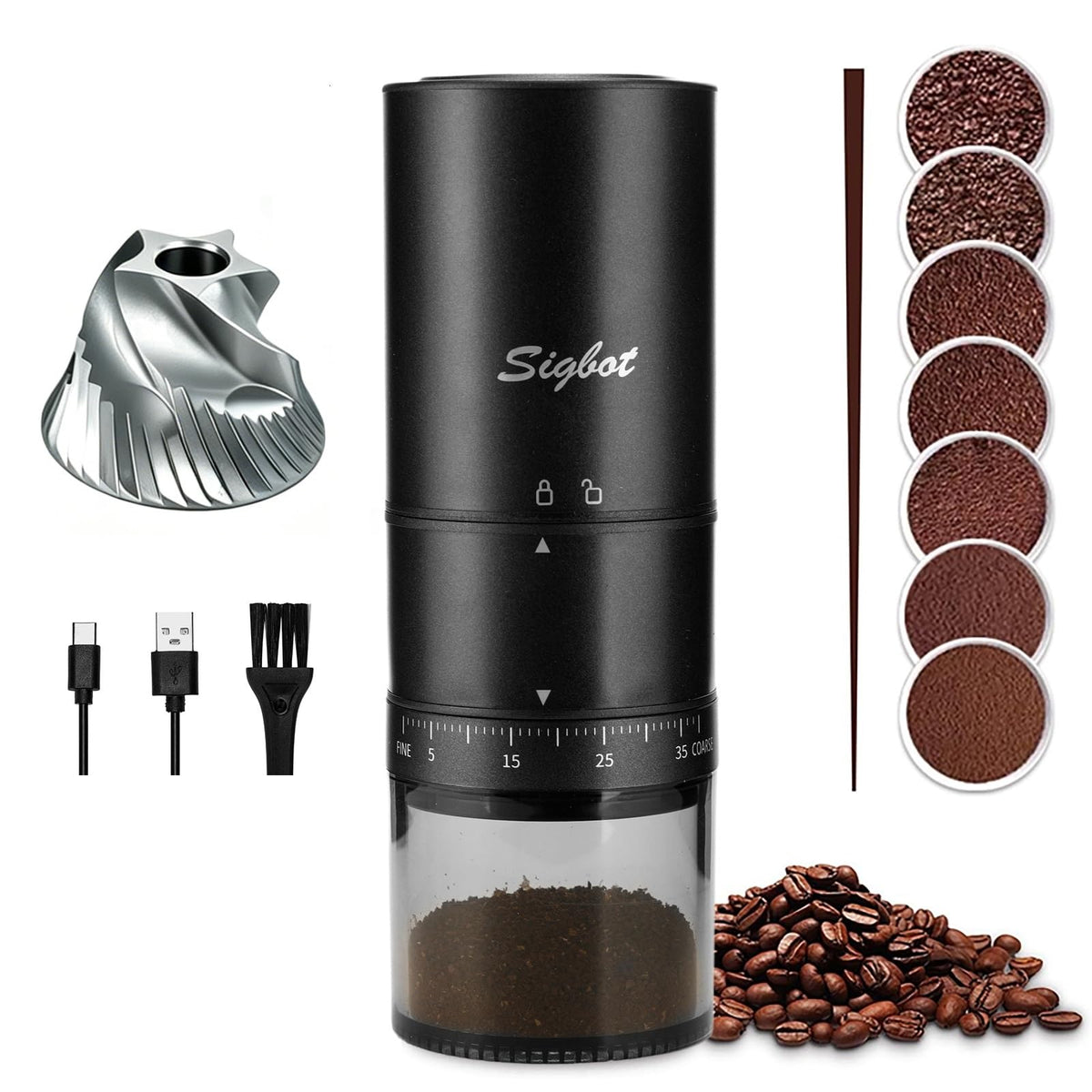 Cordless Burr Coffee Grinder V926301