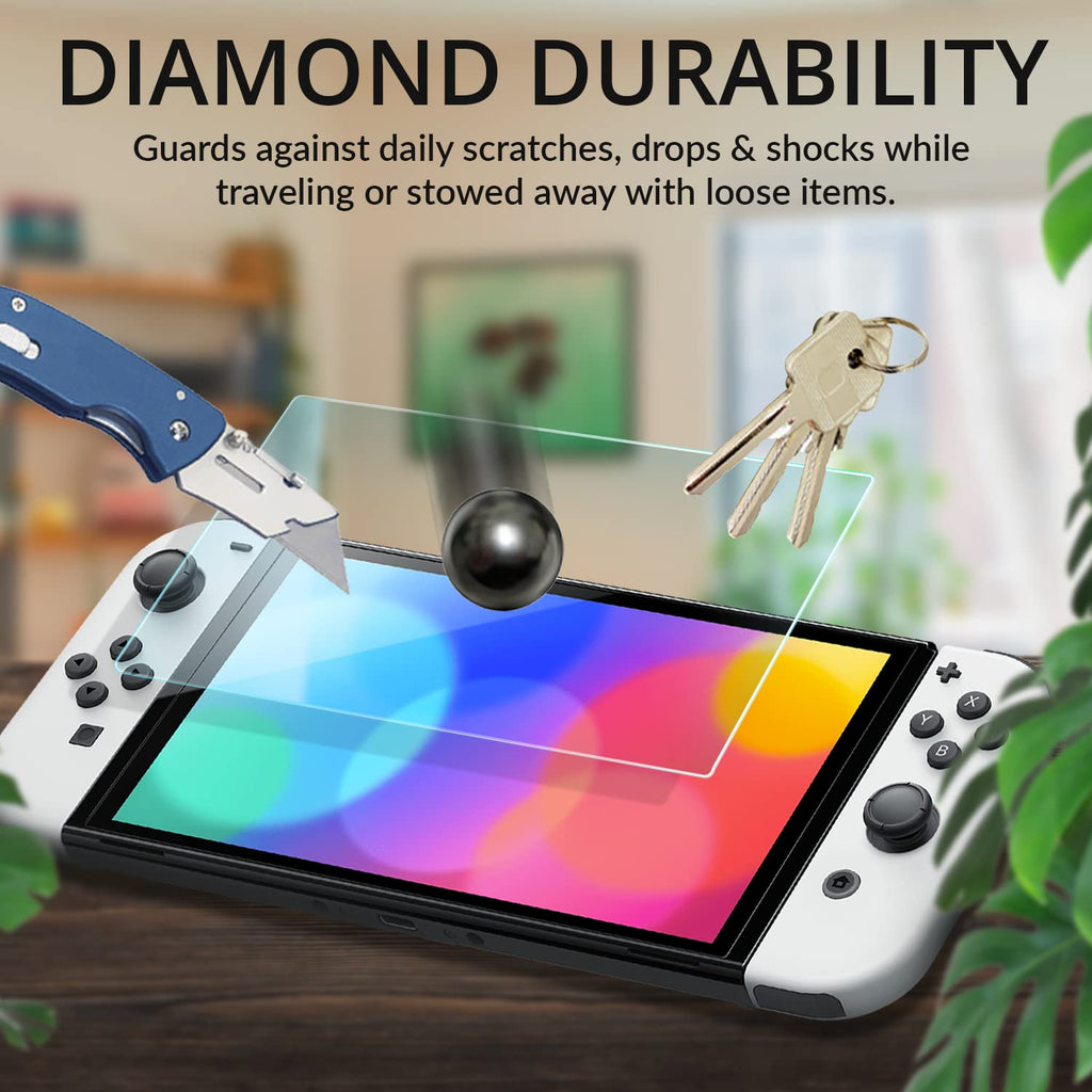 Screen Protector and Case Bundle with Tempered Glass and EVA Case K54229