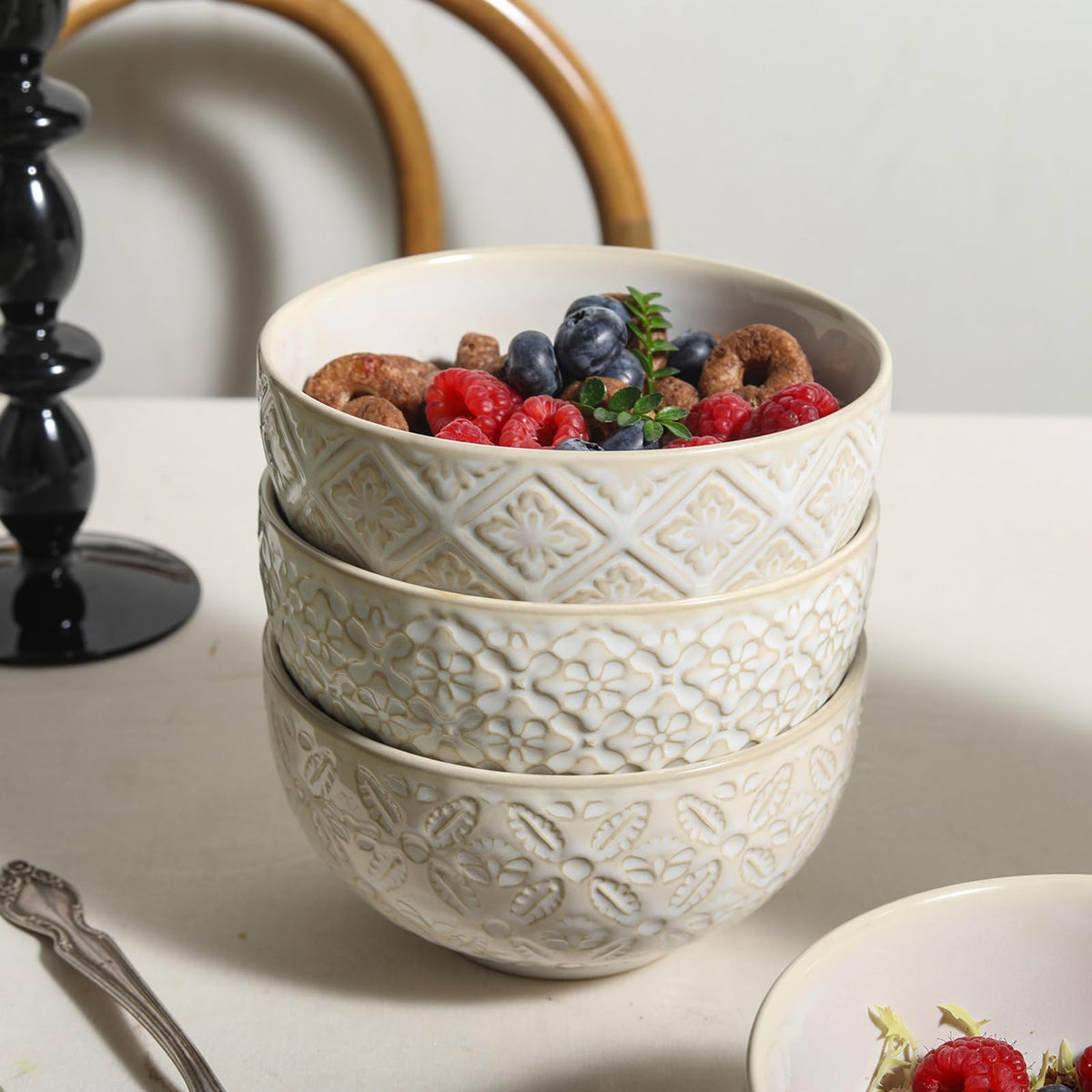 26 Oz Ceramic Soup Bowls Set of 4, 6 inch Q940