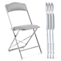 Folding Chairs with Padded Seats 4 Pack Heavy-Duty Steel Frame B755