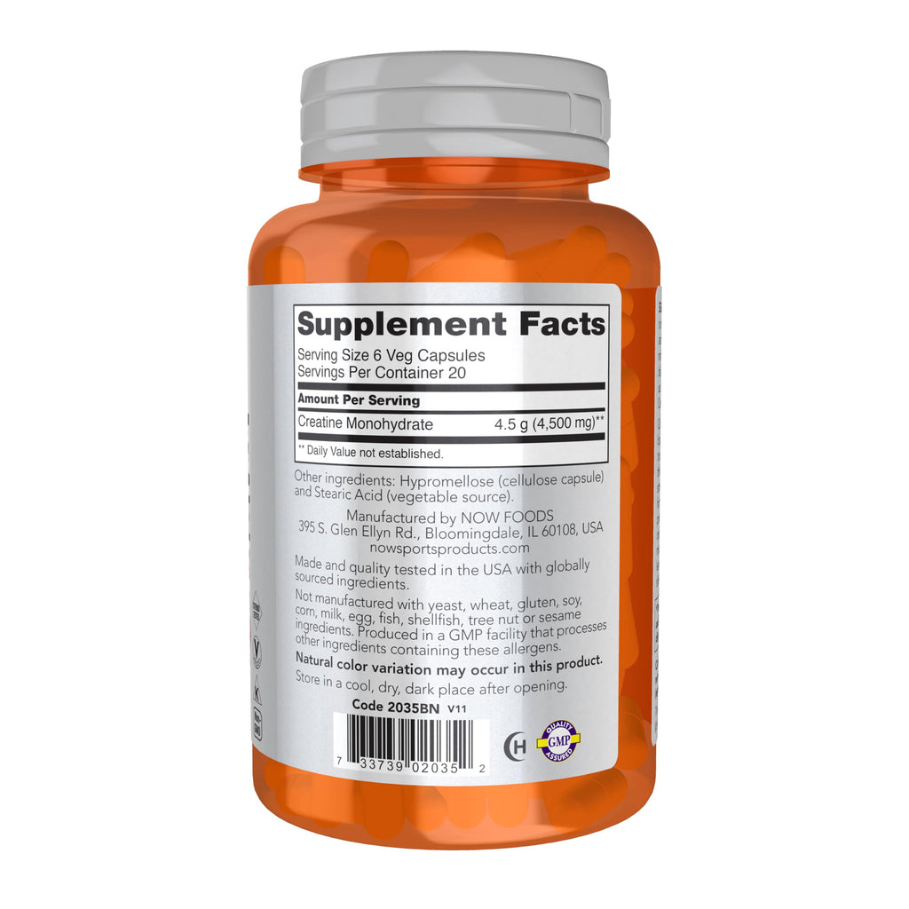 Creatine Monohydrate 750 mg 120 Veg Caps T248256