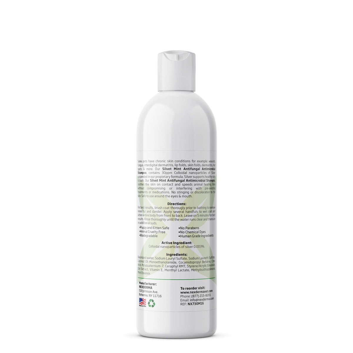 Tearless Hypoallergenic Coconut Oil Pet Shampoo 16oz H7905