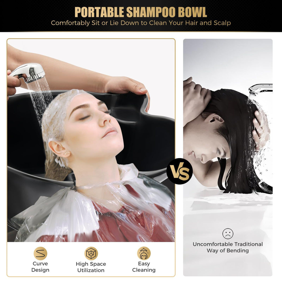 Portable Shampoo Bowl with Electric Pump P87046