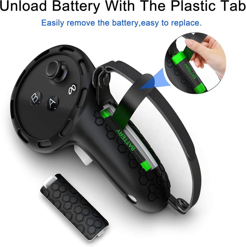 Controller Grips with Battery Opening Covers Black B904131