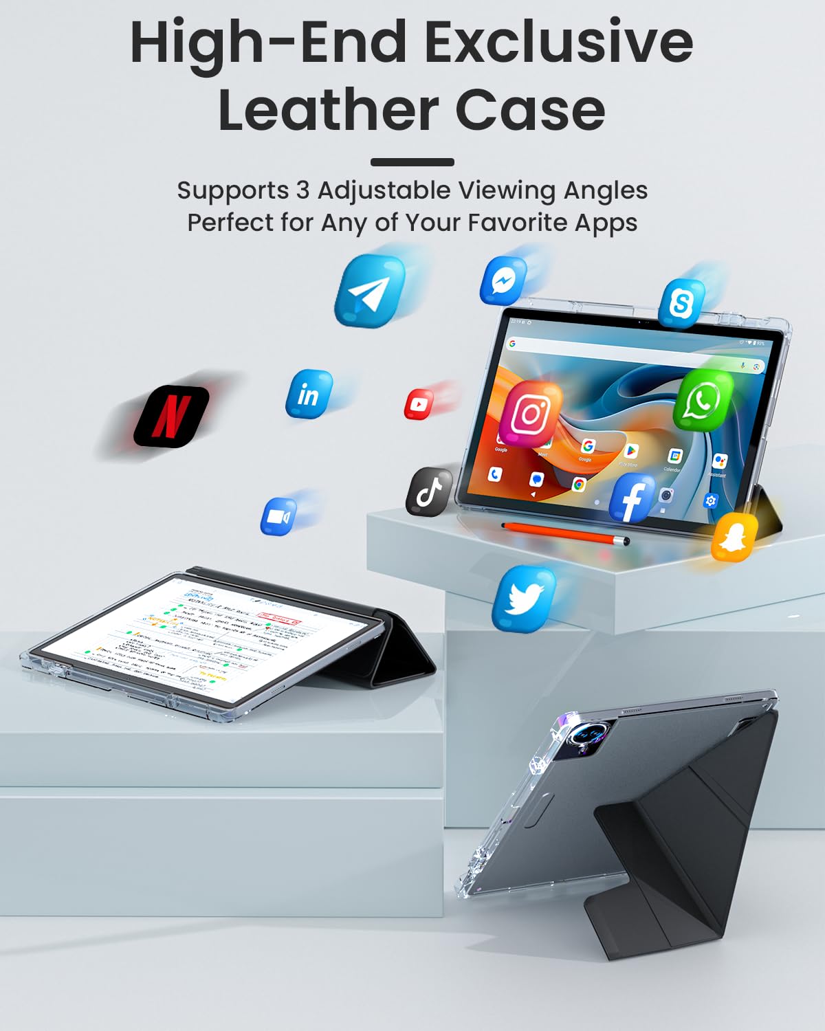 14 Inch Android 15 Tablet, 16GB RAM+256GB ROM, 1920x1200 FHD IPS Display T614416