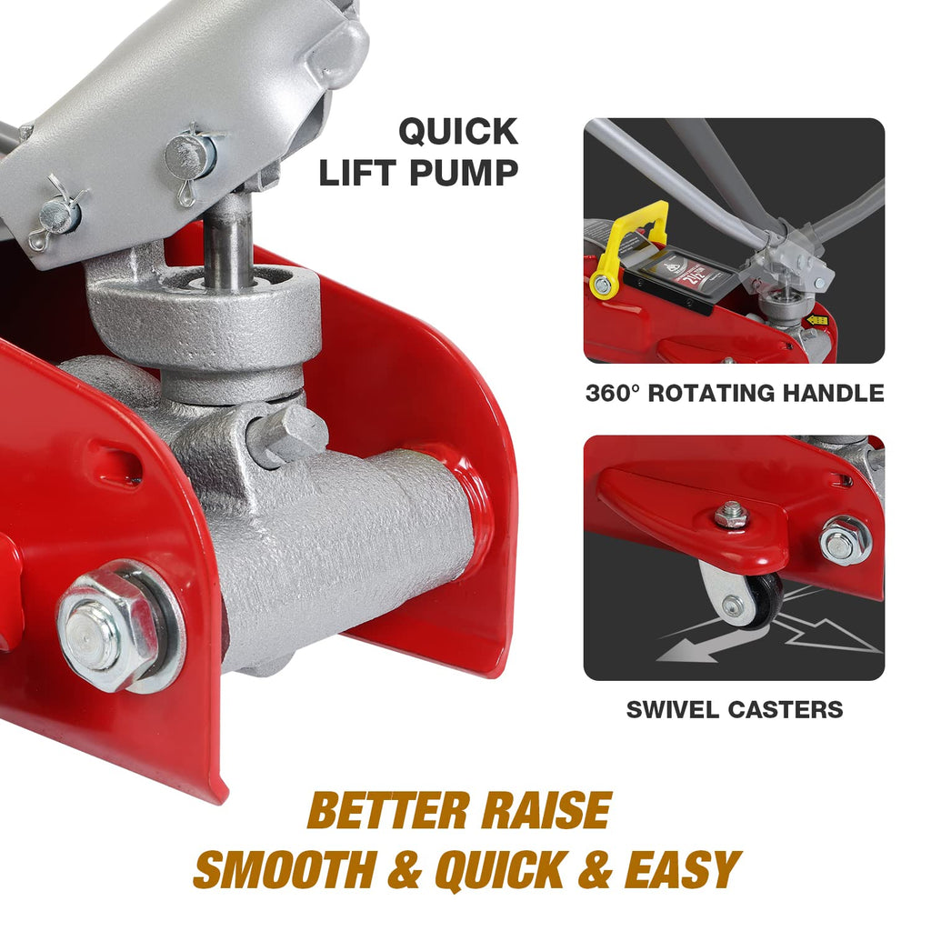 2.5 Ton Low Profile Hydraulic Floor Jack with Storage Case S895872