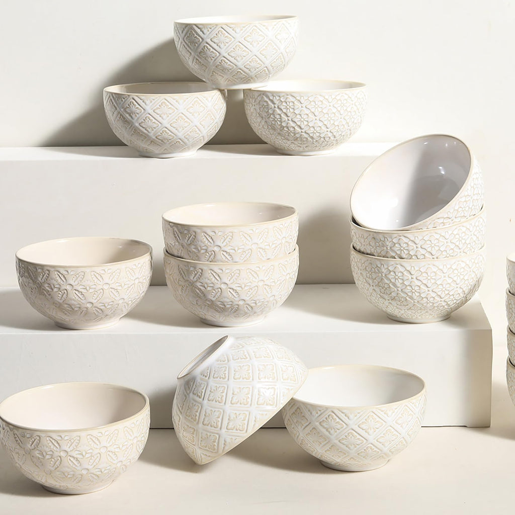 26 Oz Ceramic Soup Bowls Set of 4, 6 inch Q940