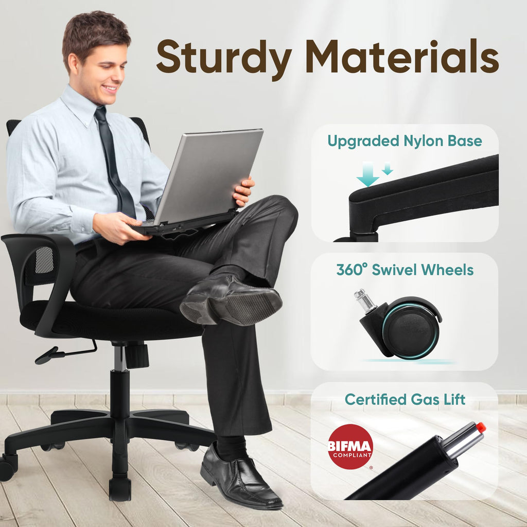 Mid Back Ergonomic Mesh Office Chair L2445