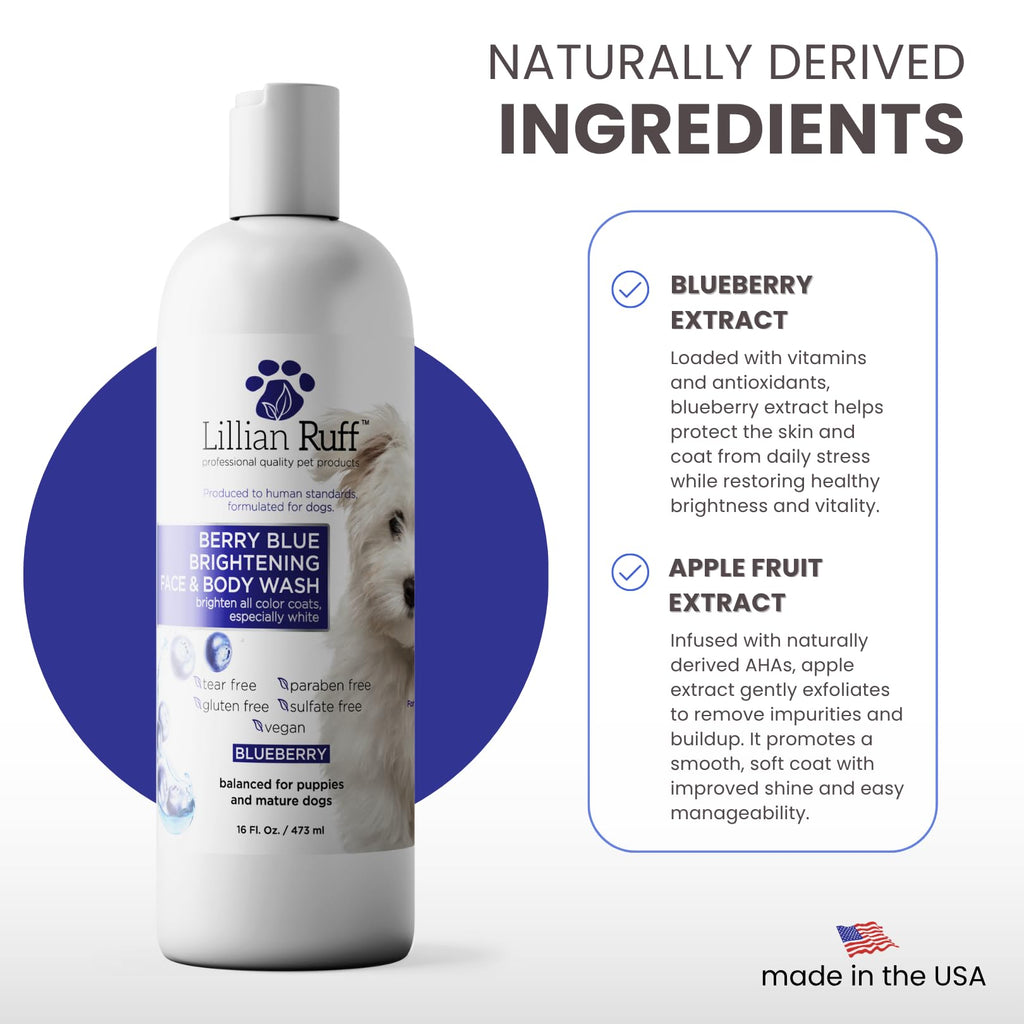 Berry Blue Brightening Pet Shampoo 16oz W501073