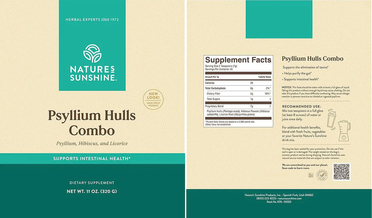 Psyllium Hulls Combination 11 Oz O1310