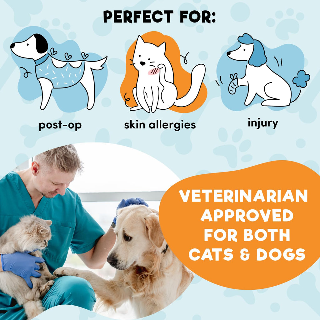 Inflatable Dog Cone Collar Alternative Large Blue Y4024
