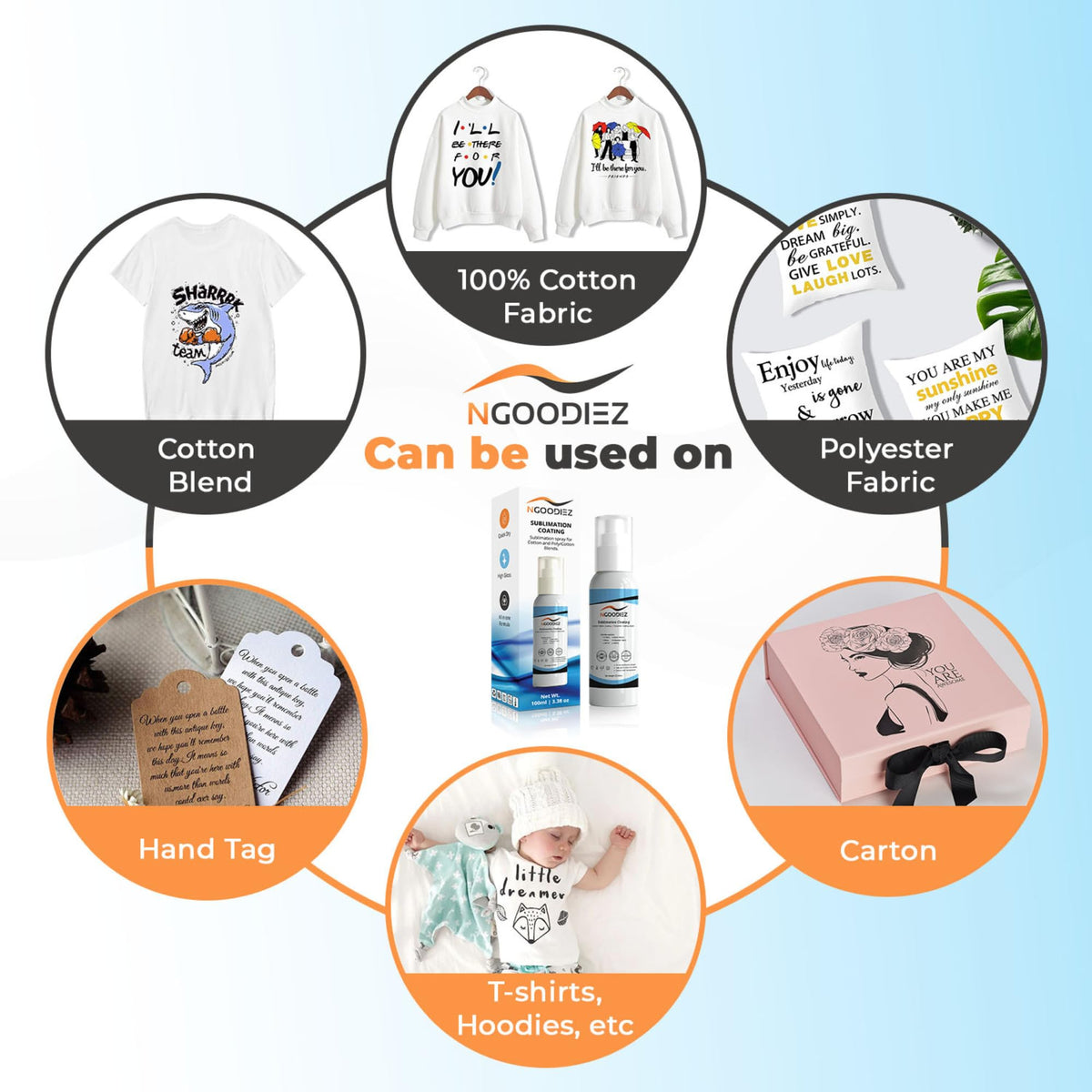 Sublimation Spray for Cotton T-Shirts & Polyester 100ml G56945