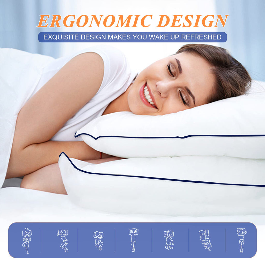 King Size Set of 2 Cooling Bed Pillows U1749