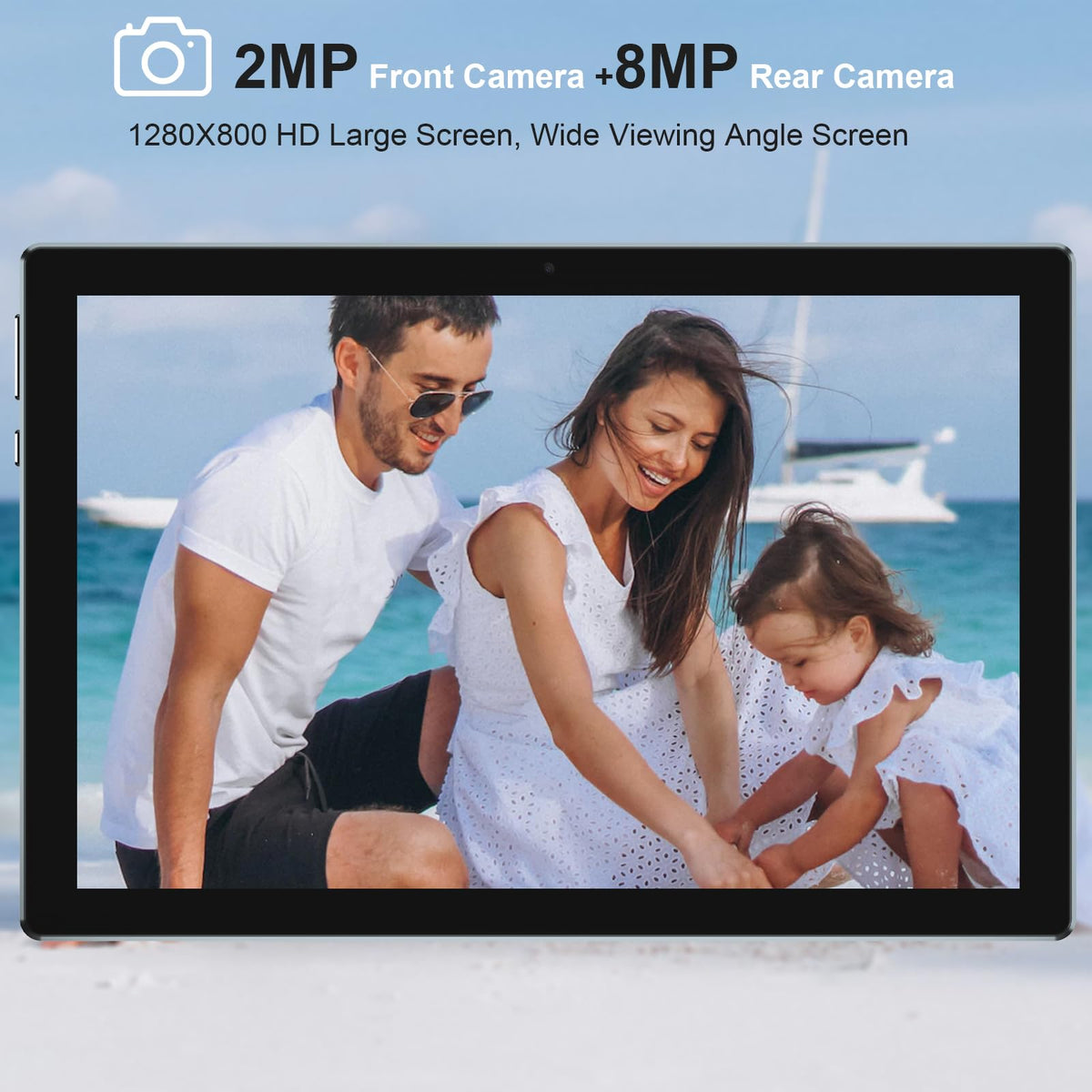 Android 15 Tablet 10 Inch 18GB RAM 128GB ROM Black E74818