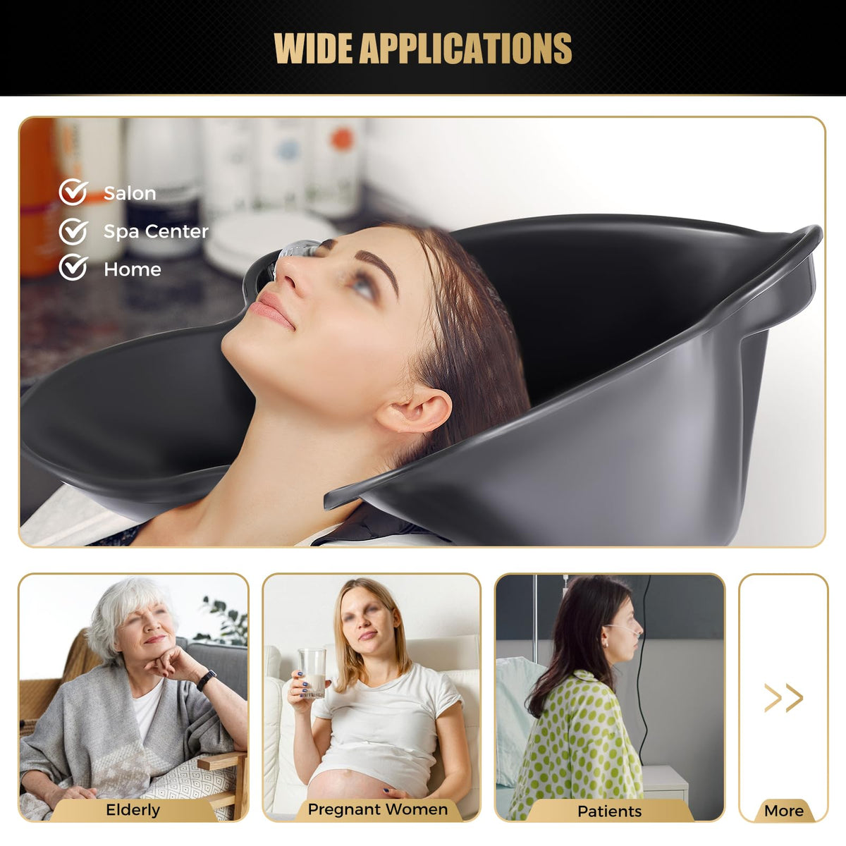 Portable Shampoo Bowl with Electric Pump P87046